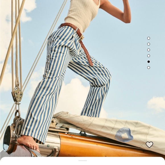 J.Crew Wide-leg essential pant in sailor stripe - Picture 4 of 7